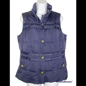 Lilly Pulitzer Navy Vest, Sz Med, PERFECT Cond
